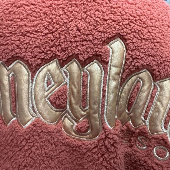 Disneyland Spirit Jersey Rose Gold Sherpa Pullover Hoodie Size S NWT - Picture 7 of 16